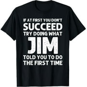 JIM Gift Name Personalized Birthday Funny Christmas Joke T-Shirt
