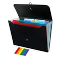 JIMEIQI Accordion File Organizer, 7 Pockets Colored Expanding File
