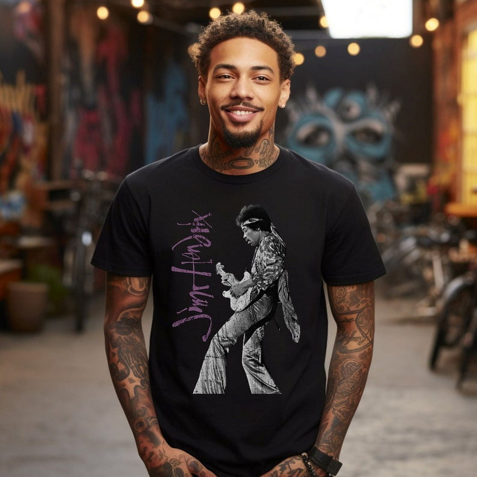 JIMI HENDRIX T-shirt Shirt Tshirt Band Tee Vintage Aesthetic 