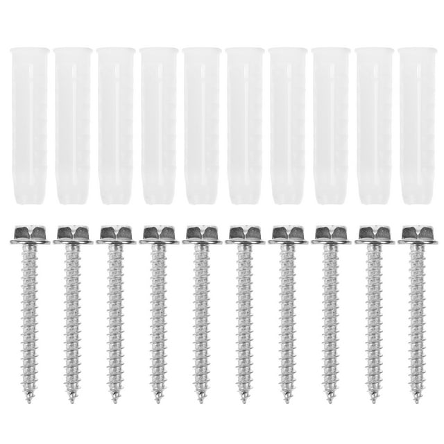 JIMING 10 Sets Drywall Anchors And Screws Kit Wall Anchors Tv Mount