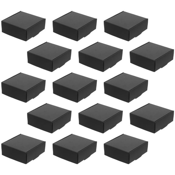 NICERIO 15Pcs Letter Box Boxes for Posting Paper Black Rectangular for Storage Holder