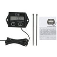JIMING 1Pc Portable LCD Display Spark Plugs Engine Digital Tach Hour