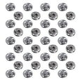 JIMING 50 Sets Sew On Snaps Buttons Metal Snaps Fasteners Press Studs