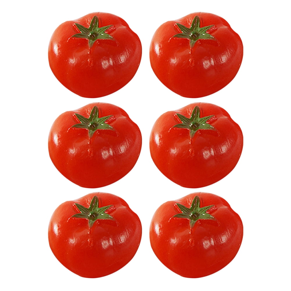 JIMING 6 Pcs Cherry Tomatoes Model Vegetables Simulated Mini Cherry