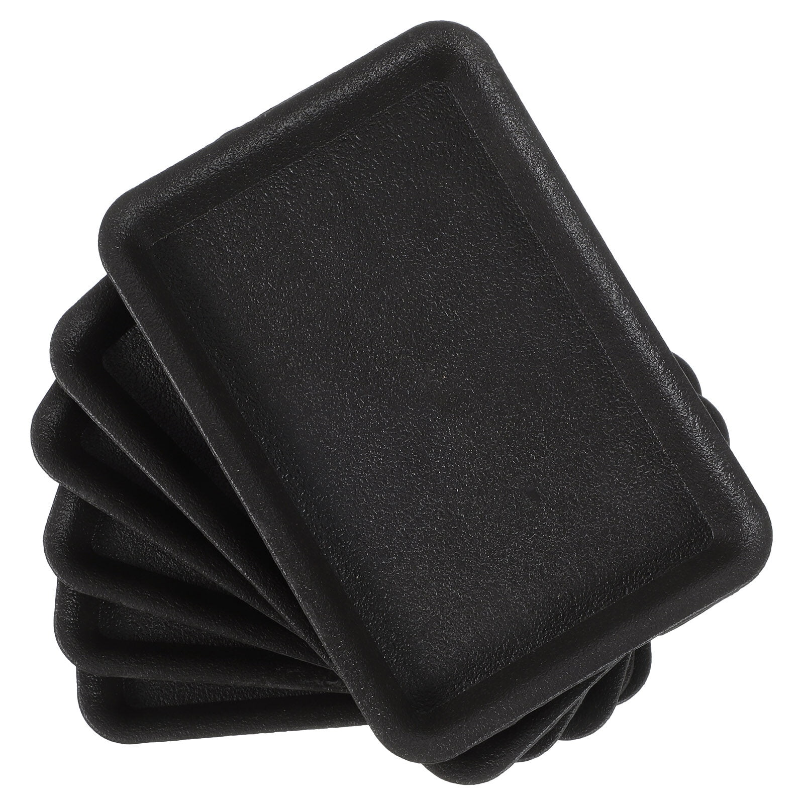JIMING 6pcs Rectangular Plant Saucers Plastic Plant Saucers Planter