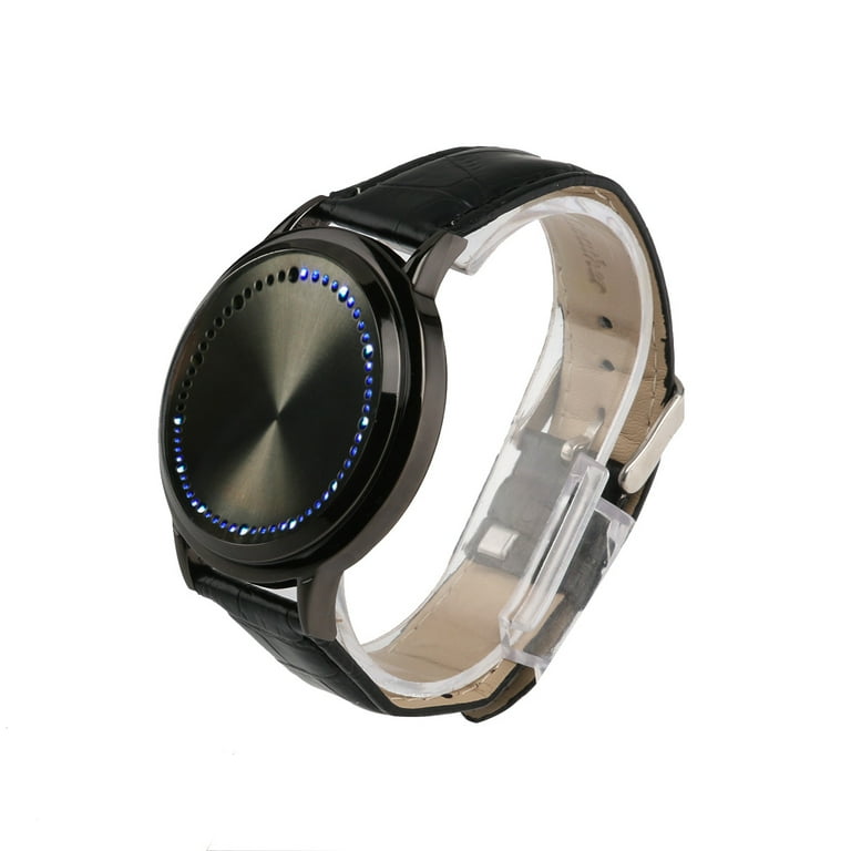 JIMING Digital Watch Round Dial Watch Everyday Use Watch Cool Watch Girl Watch Smartwatches PU Band Watch Smart Watch Student Walmart