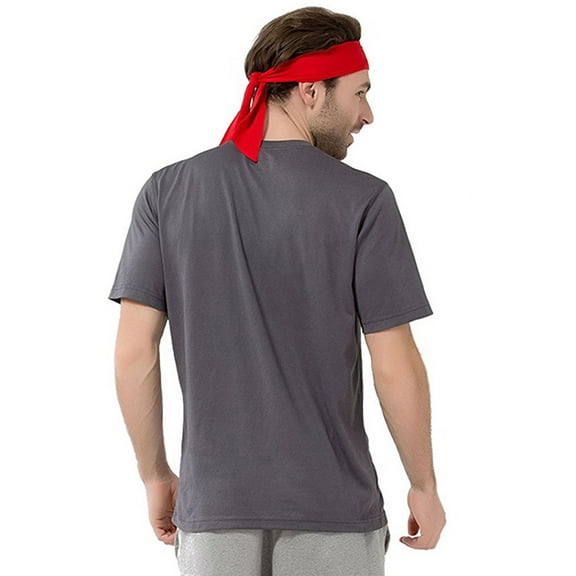 NICERIO Stretchy Red Athletic Headband for Running Tennis Yoga and Basketball