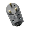 JIMING Replacement Plug Male 30A 125V US Style RV Plug (Black