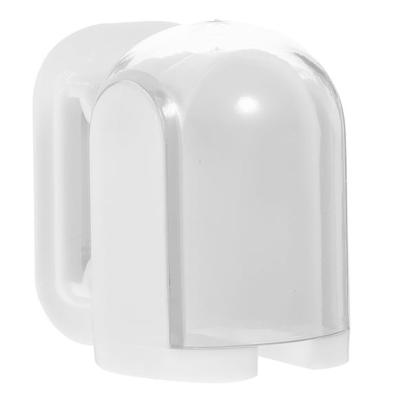 NICERIO Plastic Wall Toothbrush Holder with Dust Cover, No Drill Toothbrush Organizer for Bathroom Storage and Hygiene