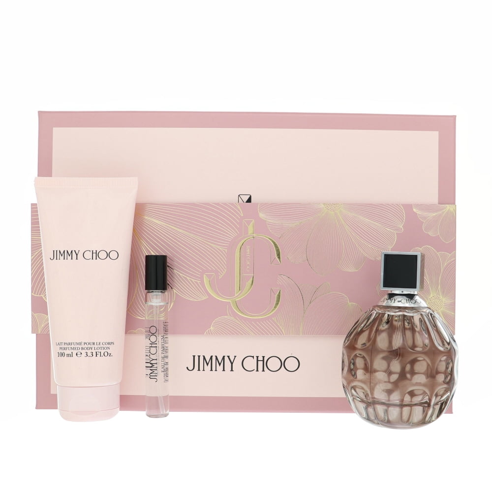JIMMY CHOO 3 PIECE GIFT SET- 3.3 OZ EAU DE PARFUM SPRAY NEW Box