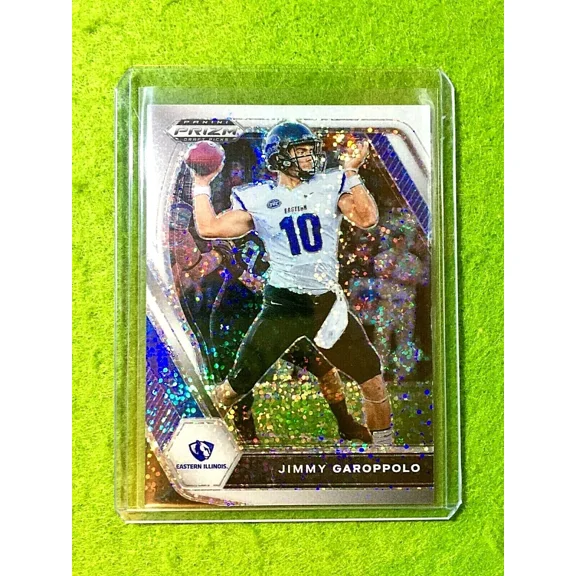 JIMMY GAROPPOLO WHITE SPARKLE PRIZM CARD JERSEY #10 PANTHERS 2021 Prizm SSP /20