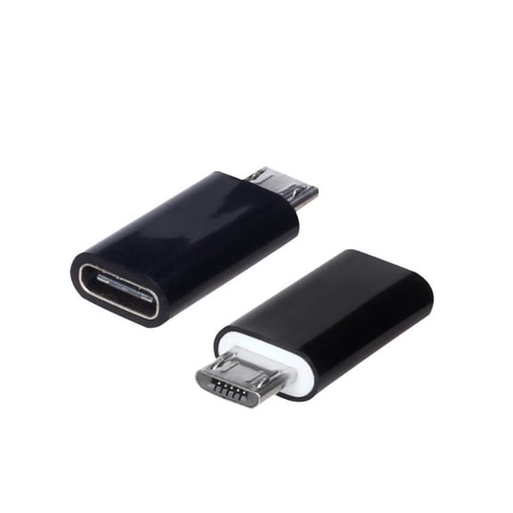 JIMTAB 2Pcs Type-C Male Connector To Micro Usb 2.0 Female Usb 3.1 Converter Data Adapter