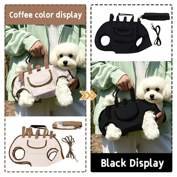 JIMUMU Pet Dog Carrier Backpack Adjustable Dog Carrier, Legs Out Easy-Fit Dog Travel Backpack Carrier for Hiking Camping for Small Medium Dogs Cats and Rabbits