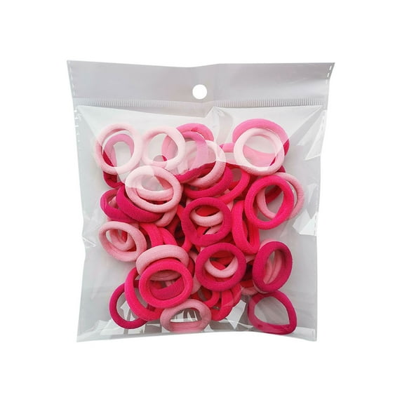 JINCBY Clearance,3cm Hair Loop, Small Hair Rope, No Damage To Hair, Leather Sleeve, No Seam, Rope, Baby Towel Loop, 50 Rubber Bands Gift for Women
