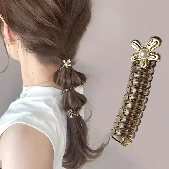 JINCBY Clearance,Hair Ties, Hair Weaving Artifact, Hair Styling Clip, Suitable For Women's Ponytail To Create A Bubble Braid Gift for Women