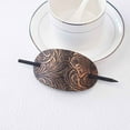 thumbnail image 1 of JINCBY Clearance,Leather Hair Pin With Stick - Oval Faux Leather Hair Clip - Leather And Stick Hair Slide Hair Pins Ponytail Holder Hair Accessories For Women Girls Fanelod Gift for Women, 1 of 2