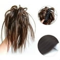 thumbnail image 1 of JINCBY Clearance,Ponytail Holder For Hair Extension, 2023 New Hair Part With Elastic Band Large Duvet Hair Part, Bridal Hairstyles Wavy Messy Bun Hair Parts Gift for Women, 1 of 2