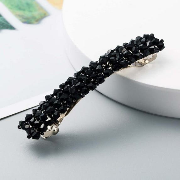 JINCBY Clearance,Vintage Crystal Beaded Hairpin And Versatile One-line Clip Female Side Clip Spring Clip Gift for Women