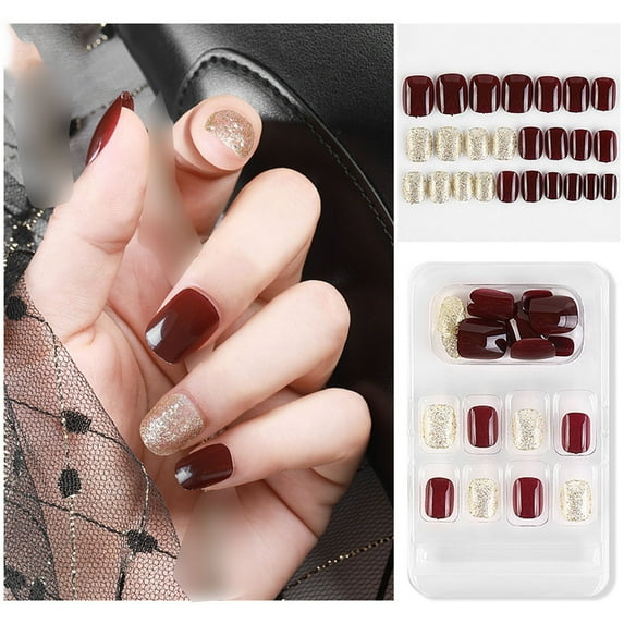 JINCBY Clearance,Wearing Nail Fake Nails Finished Removable Wearing Nails Gift for Women