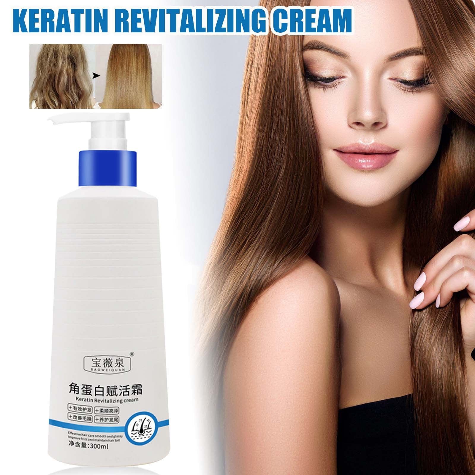 JINCBY Clearance,Keratin Revitalizing Cream Conditioner Repairs Puffy