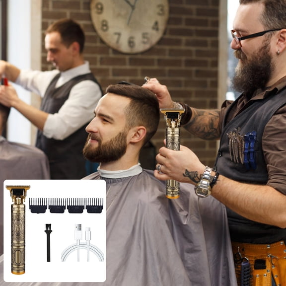 JINCBY Clearance,Retro Hair Cut Shaved Head Hair Clipper Supplies Oil Head Electric Clippers Hair Clipper Tool Set 5ml Gift for Women