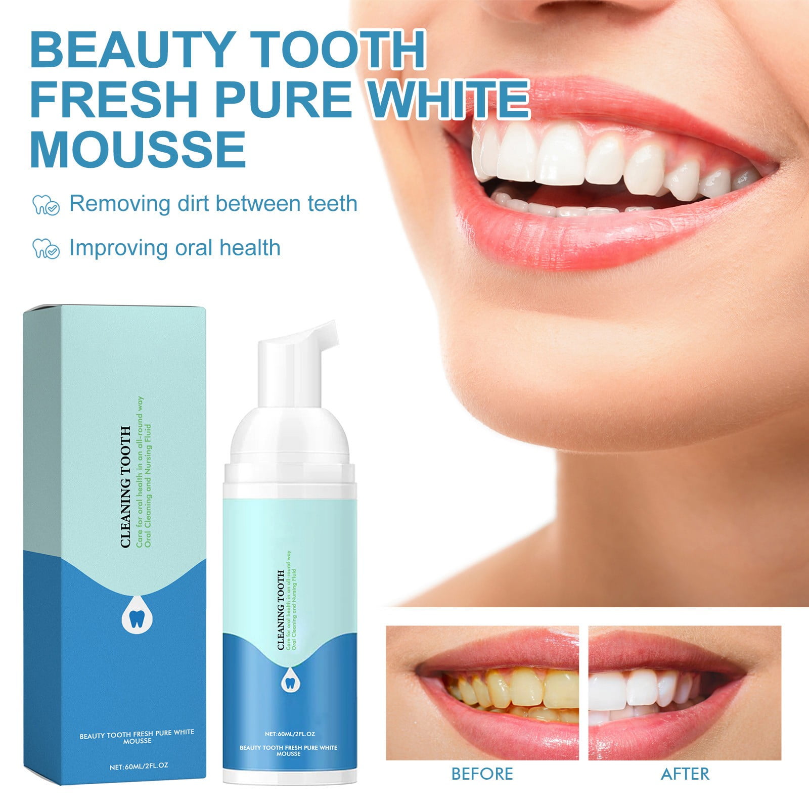 JINCBY Clearance,Tooth Cleaning Toothpaste Composed Of Natural Plant