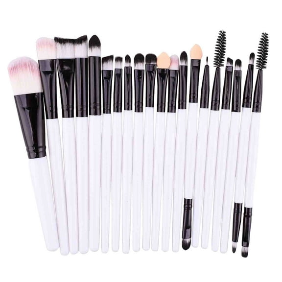 JINCBY Make up Brushes,20pcs Premium Cosmetic Makeup Brush Set for Foundation Blending Blush Concealer Eye Shadow, Cruelty-Free Synthetic Fiber Bristles