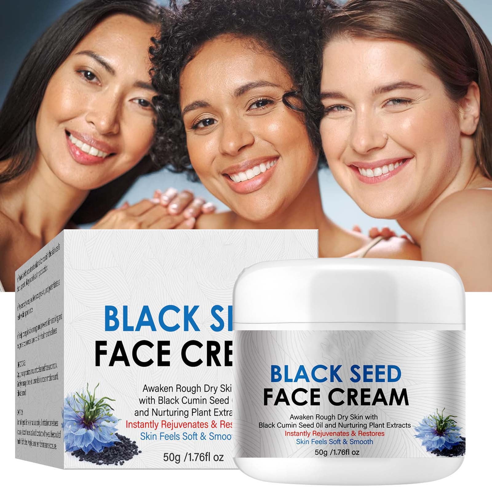 JINCBY Skin Care,Black Seed Oil Face Cream Moisturizing Repairing And