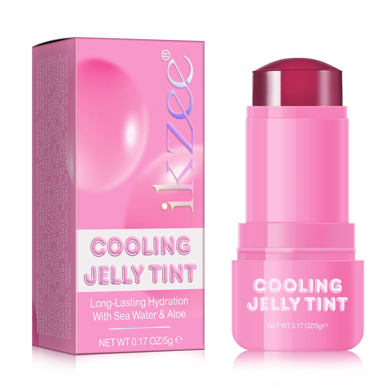 JINCBY Skin Care,Fruit Jelly Color Tone Cool 0.18oz Transparent Lips