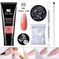 thumbnail image 1 of JINCBY Skin Care,Poly Extension Gel Nail Kit, Clear Builder Jelly Gel Nude Poly Nail Enhancement Trial French Kit With Mini Nail For Nail Art Kit Nails 15ml,Gift for Women, 1 of 1