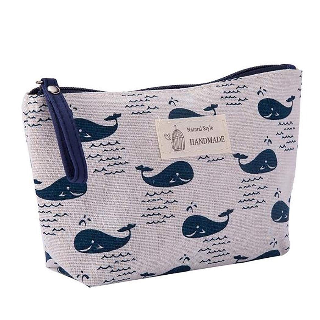 JINESXIAO Sales today Cotton and Linen LargeCapacity Cosmetic Bag