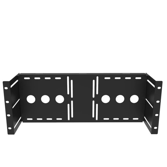 JINGCHENGMEI 4U Universal VESA LCD Monitor Mounting Bracket for 19 inches Server Rack or Cabinet, Black (MMB)