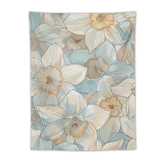 JINGDS Crystal Daffodil 119 Tapestry, Funny Tapestry Wall Hanging