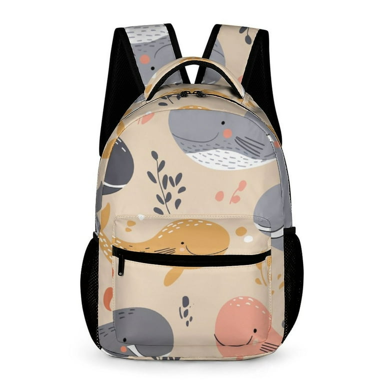 JINGDS Fun Whales Designs 731 Toddler School Backpack Small Kids Backpack for Boys Girls Simple Modern Preschool Book Bags for Kindergarten Walmart