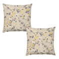 ZZMCR Jasmine Harmony 383 2PCS Pillow Covers, Plush Pillow Case, Throw