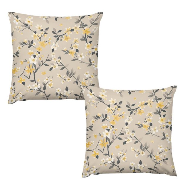 ZZMCR Jasmine Harmony 383 2PCS Pillow Covers, Plush Pillow Case, Throw