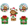 thumbnail image 1 of JINGLE MERRY CHRISTMAS BEAR Santa Party Balloons Decorations Supplies Gifts Kids, 1 of 1