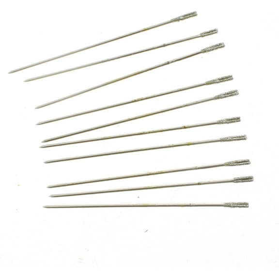 JINGLING 1.2mm Micro Diamond Drill Bits Lapidary Tools for Jewelry Pack of 20Pcs