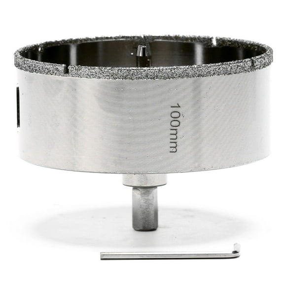 JINGLING 4 inch Diamond Hole Saw 100mm Ceramic Tile Drill Bits with Center Pilot Bit Tools for Glass Stone