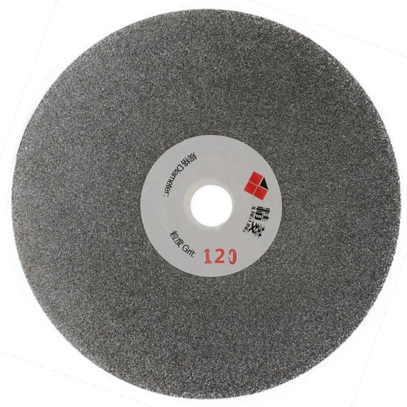 JINGLING 5" inch 125mm Diamond Grinding Disc Grit 120 Coated Flat Lap Disk for Gemstone Jewelry Rock Stone Glass