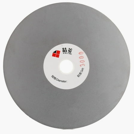 JINGLING 5" inch 125mm Diamond Grinding Disc Grit 3000 Coated Flat Lap Disk for Gemstone Jewelry Rock Stone Glass