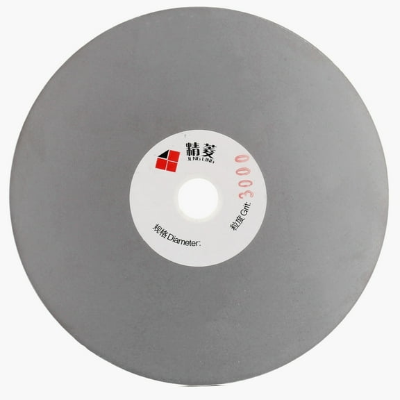 JINGLING 5" inch 125mm Diamond Grinding Disc Grit 3000 Coated Flat Lap Disk for Gemstone Jewelry Rock Stone Glass