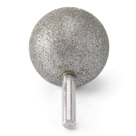 JINGLING 50mm 2 inch Spherical Head Diamond Grinding Bit Coated Round Ball Burs Grit 80 Tools for Stone