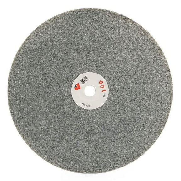 JINGLING 8" inch Diamond Grinding Disc 100 Grit Flat Lap Disk Lapidary Tools for Stone