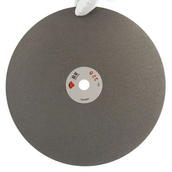 JINGLING 8" inch Diamond Grinding Disc 320 Grit Flat Lap Disk Lapidary Tools for Stone