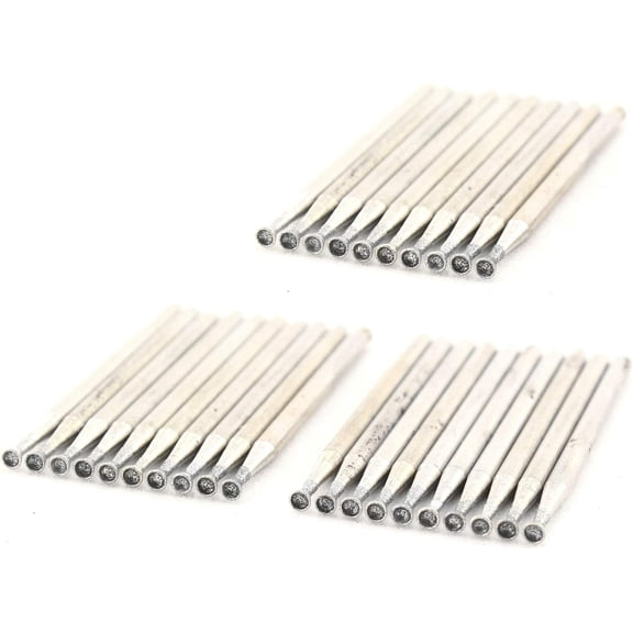 JINGLING Diamond Grinding Head 2mm Spherical CONCAVE Jade Carving Burrs 30Pcs