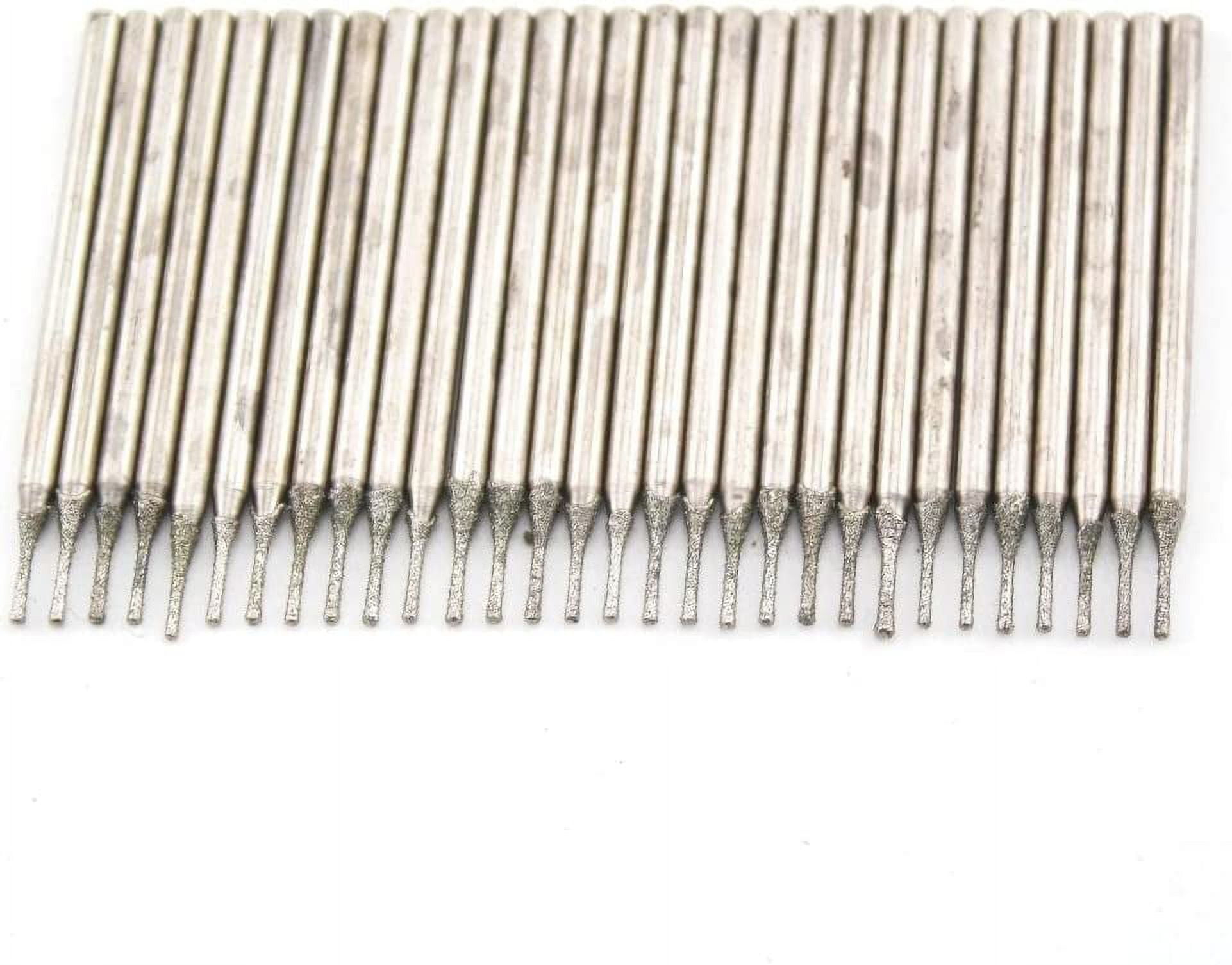 JINGLING 10-Pack Diamond Drill Bits — 3.5mm (7/64"), 0.5mm Thin Rim, For Gemstones, Glass, Rocks, Jewelry Making