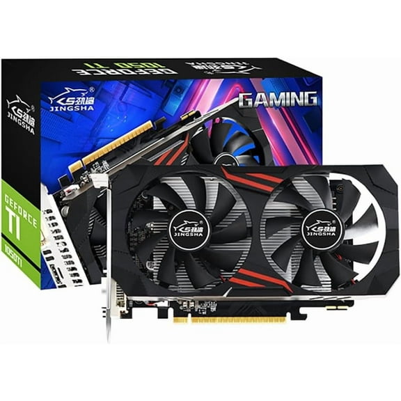 JINGSHA GTX 1050 Ti Graphics Card 128 Bits GDDR5 1050 Ti 4GB Video GPU Cards for Desktop Computer and Gaming