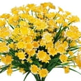 thumbnail image 1 of JINGT 1 Bundles Artificial Daisies Fake Flowers Porch Home Wedding Decor Christmas Halloween, 1 of 9