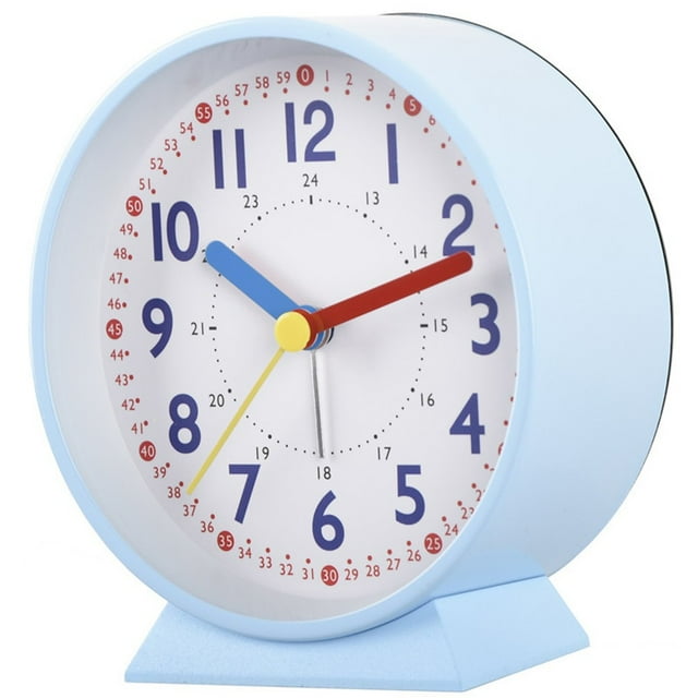 JINGT 10Cm Digital Alarm Clock With Luminous Metal 24Hour Round Quartz